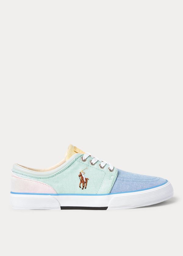 Zapatillas Polo Ralph Lauren Hombre Multicolor - Faxon Cotton Oxford - BWNDO0726